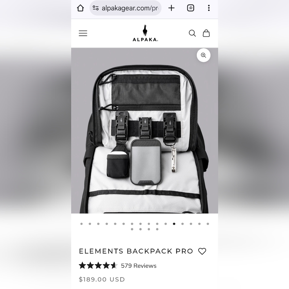 Alpaka Elements Backpack PRO NWT - image 12